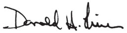 Hon. Donald H. Oliver Signature