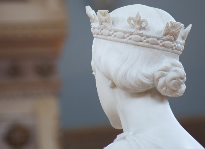 Statue de la reine Victoria, vue de dos